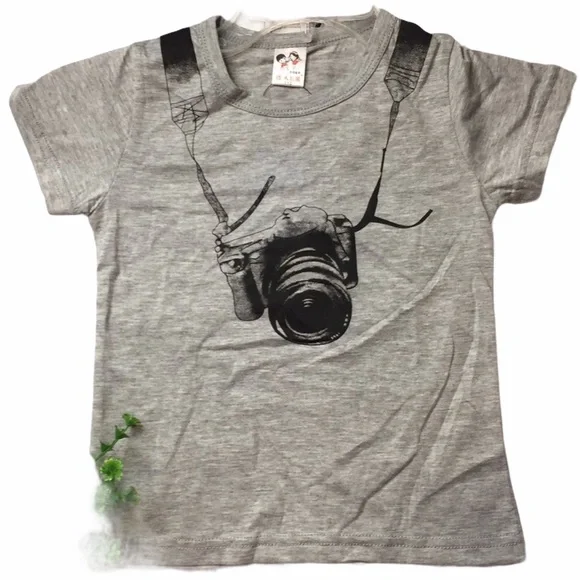 HP Boutique Super Cute Gray Tourist Tee • So Soft NEW Little Future Vlogger - Picture 4 of 4